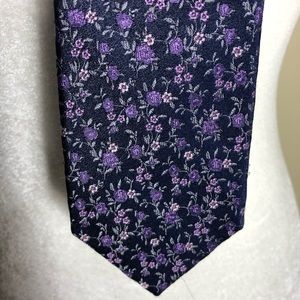 FINAL DAY! Express Silk Purple Floral Skinny Tie